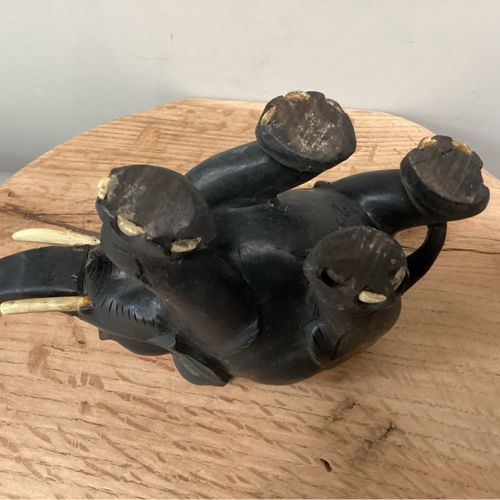⚫️ Vintage - Rare - Old - Solid Wood Crafted - Collectible - Hand Carved - Picture 10 of 16